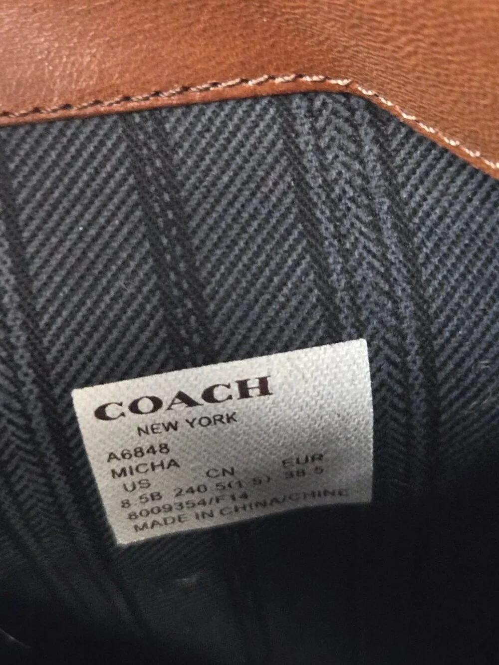 Coach micha leather
